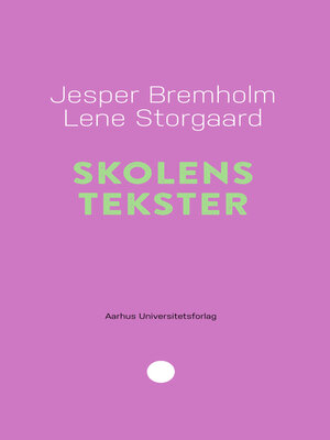 cover image of Skolens tekster